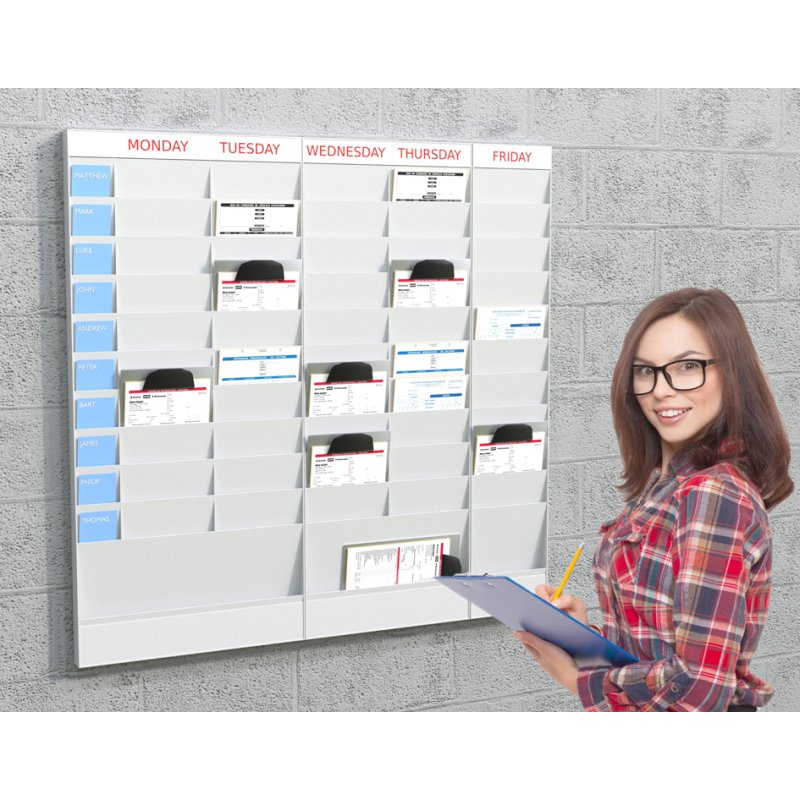 PAPERFLOW Wandbureauorganizer, 30 vakken A4, grijs